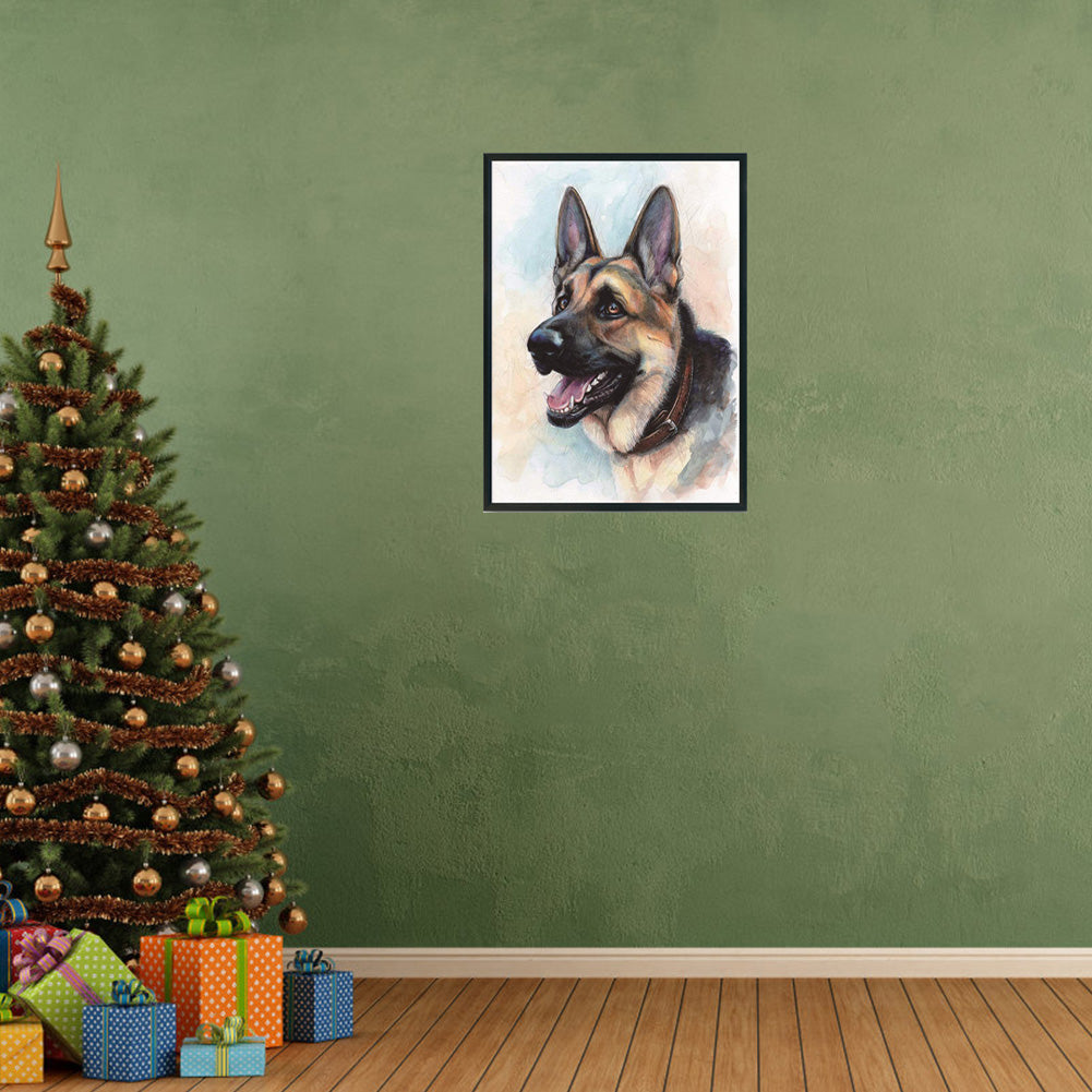 Dog - 11CT Stamped Cross Stitch 36x46CM - Diy