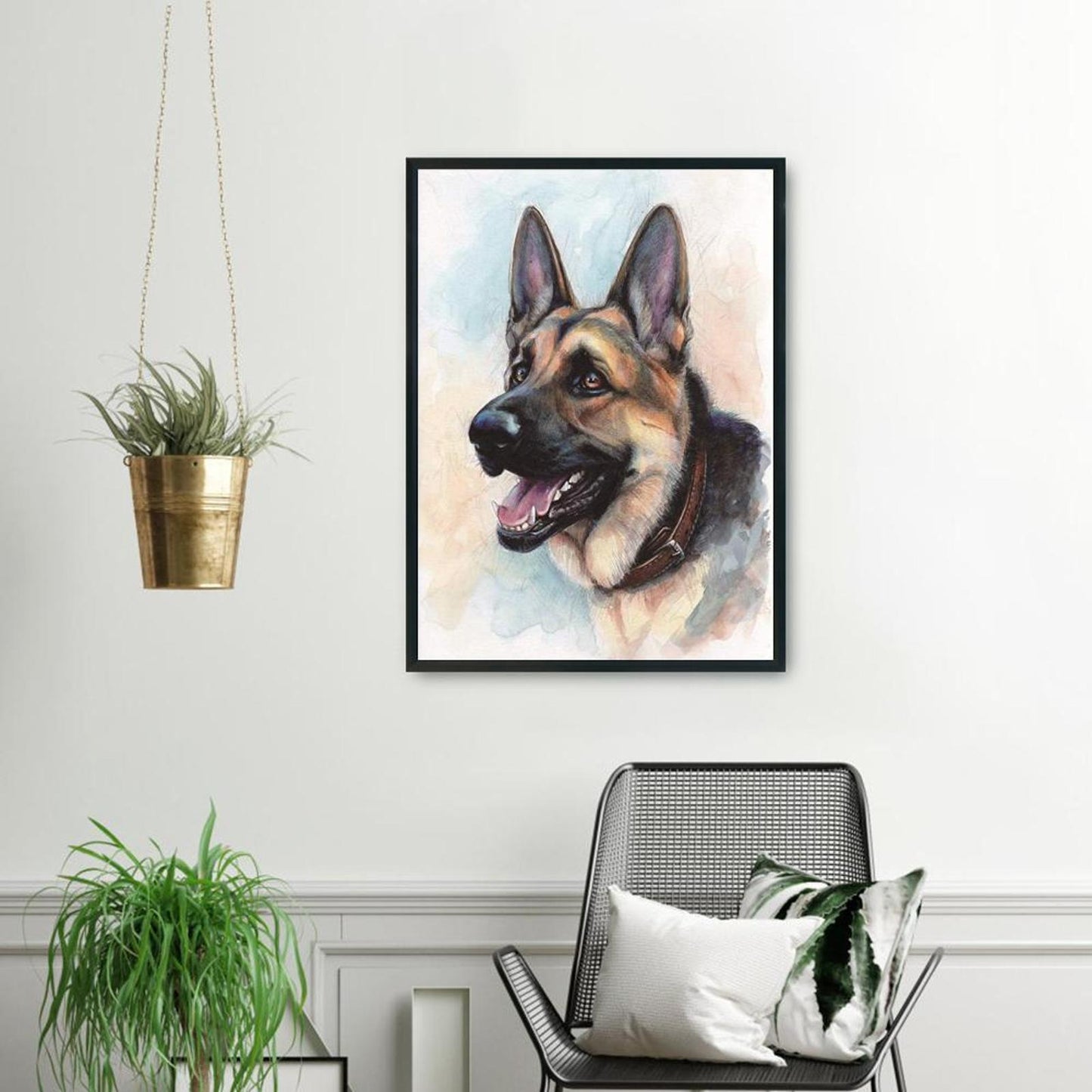 Dog - 11CT Stamped Cross Stitch 36x46CM - Diy