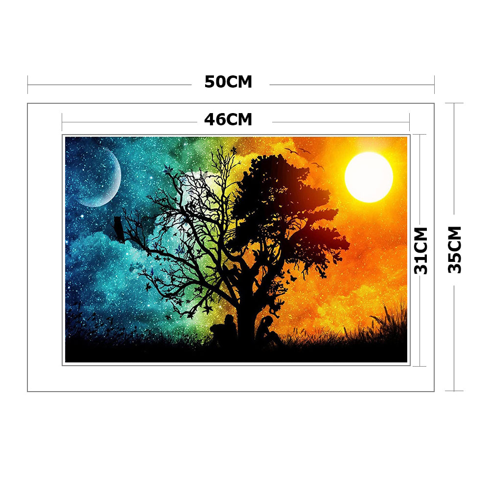 Scenery - 11CT Stamped Cross Stitch 35x50CN - Diy