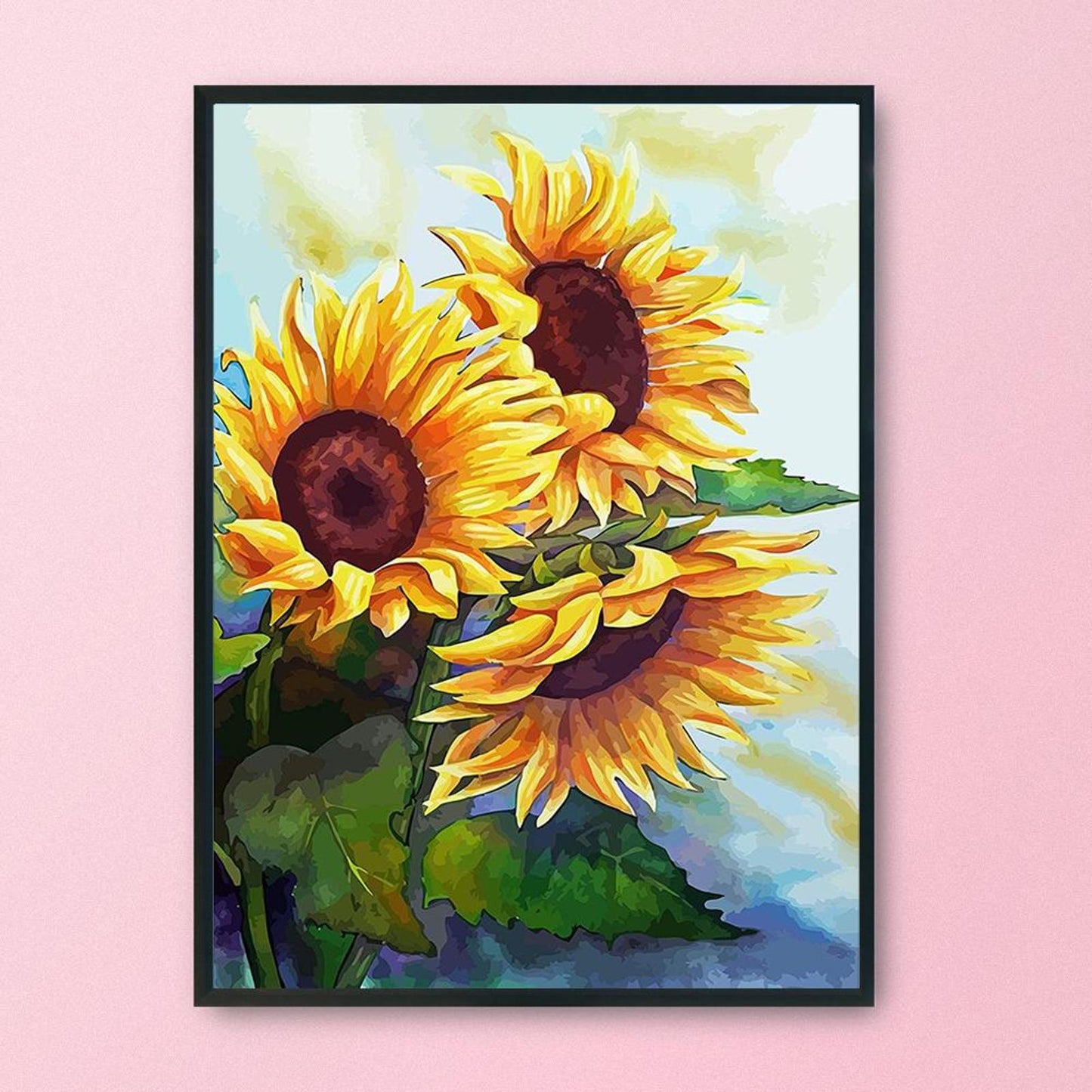 Sunflower - 11CT Stamped Cross Stitch 36x46CM - Diy