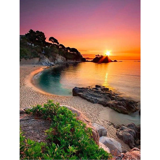 Scenery - 11CT Stamped Cross Stitch 40x50CM - Diy