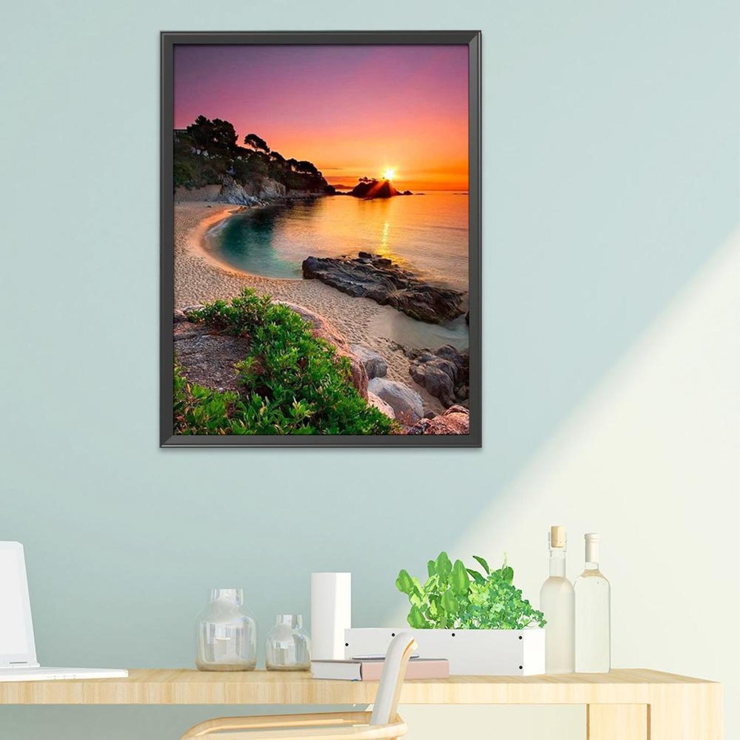 Scenery - 11CT Stamped Cross Stitch 40x50CM - Diy