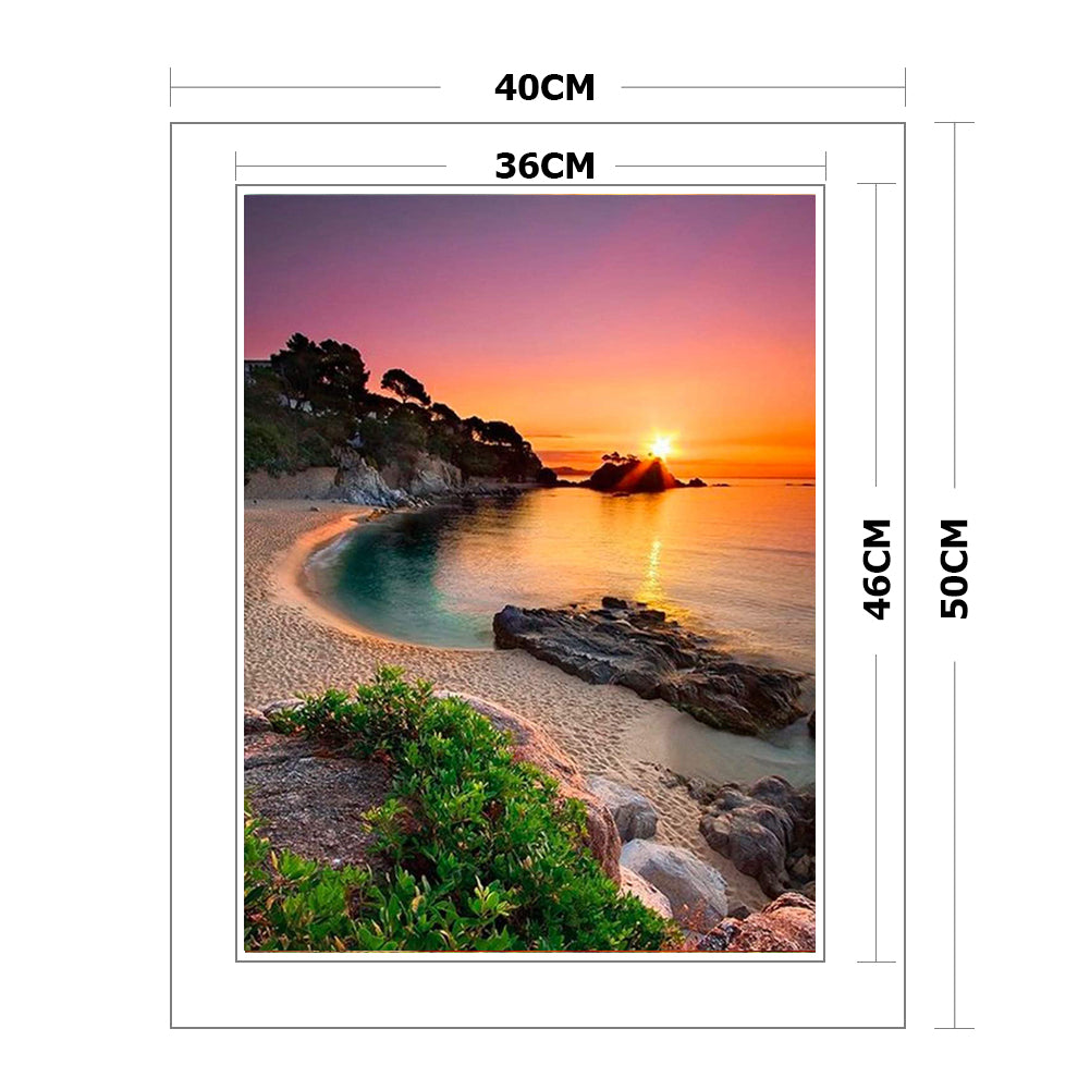 Scenery - 11CT Stamped Cross Stitch 40x50CM - Diy