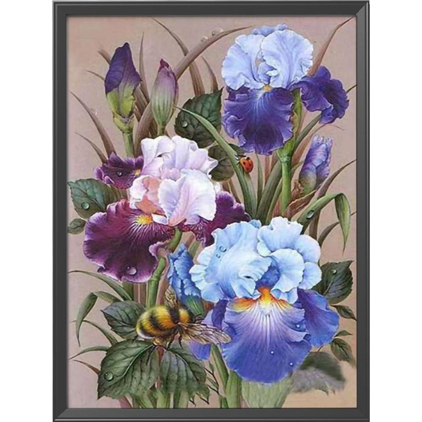 Flowers - 11CT Stamped Cross Stitch 40x50CM - Diy