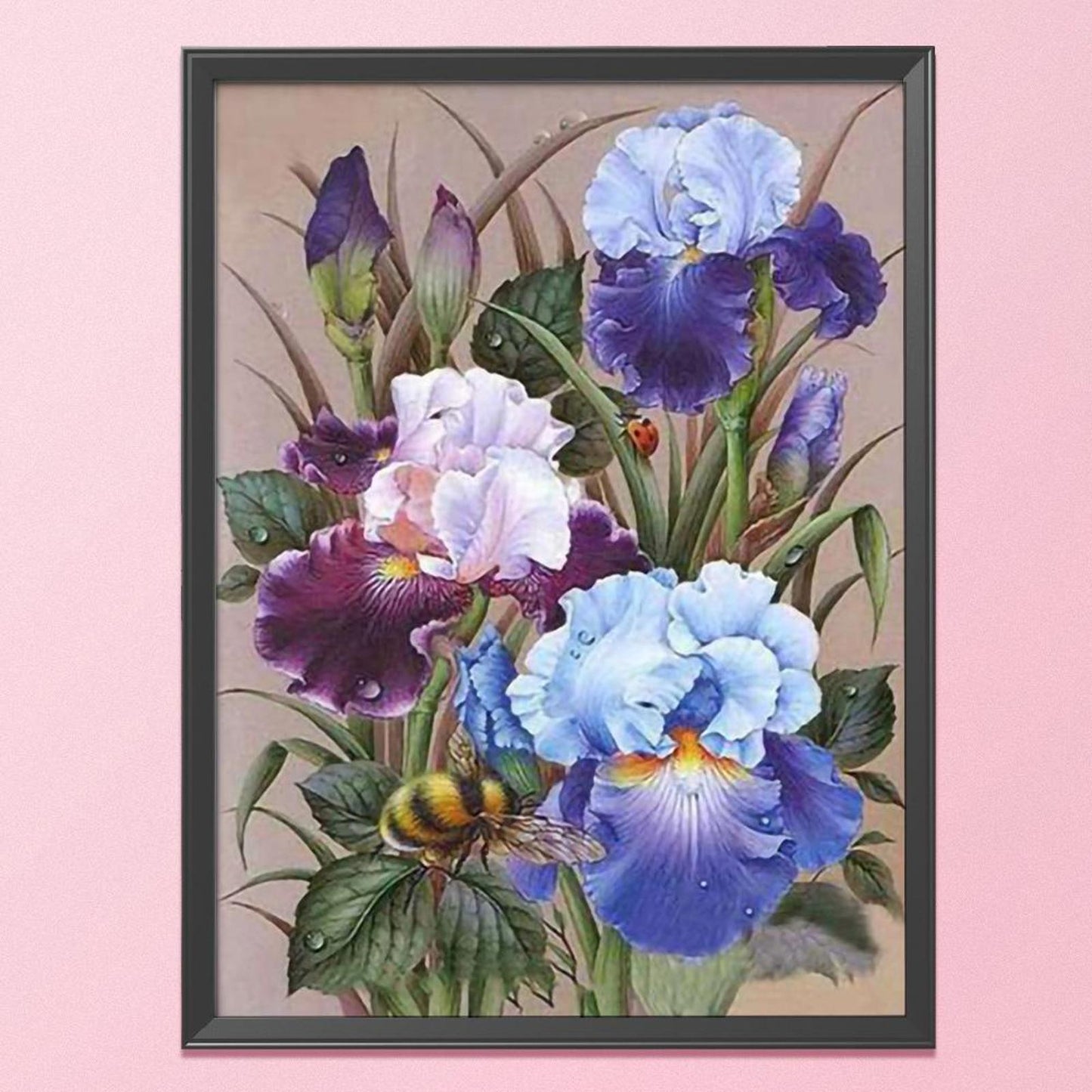 Flowers - 11CT Stamped Cross Stitch 40x50CM - Diy