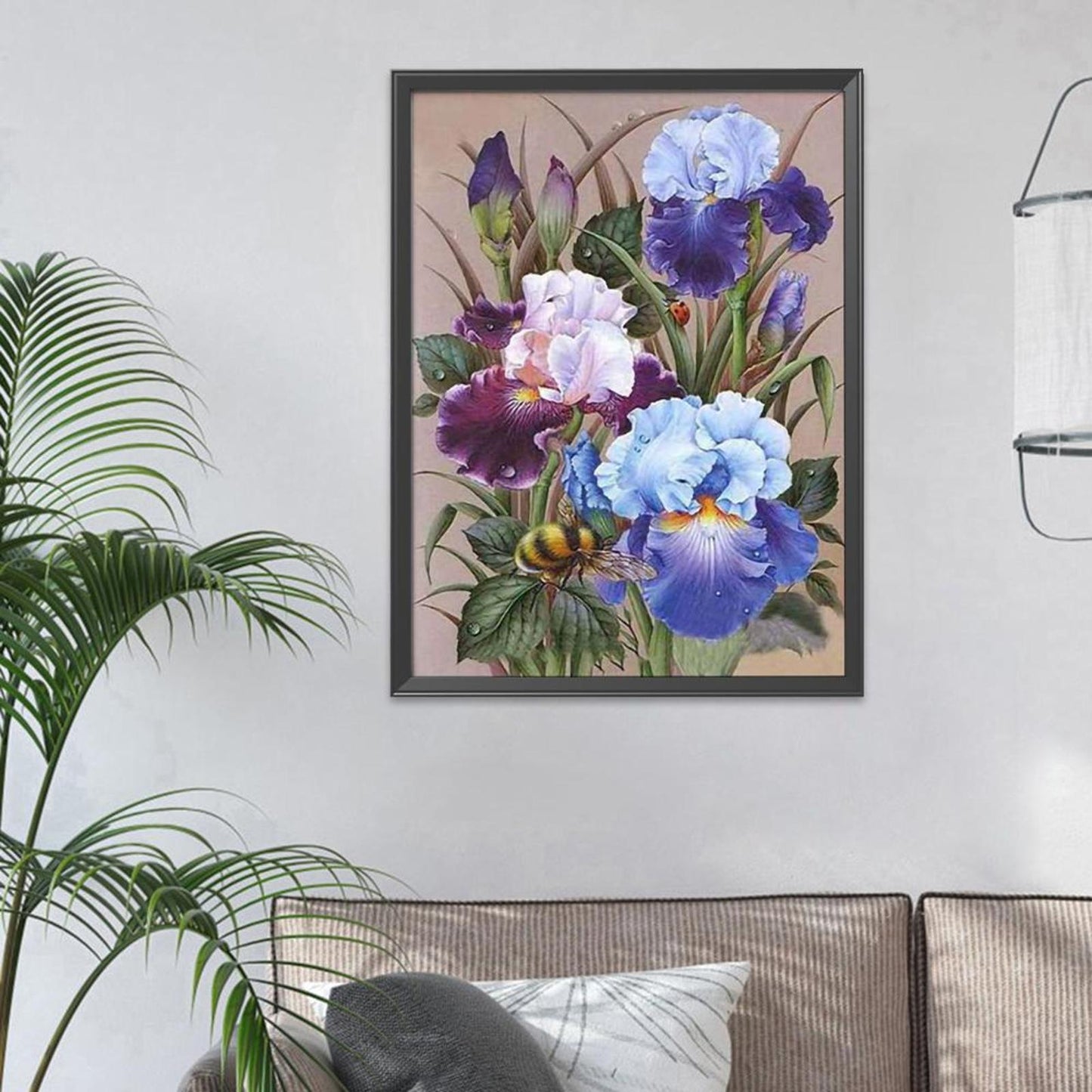Flowers - 11CT Stamped Cross Stitch 40x50CM - Diy