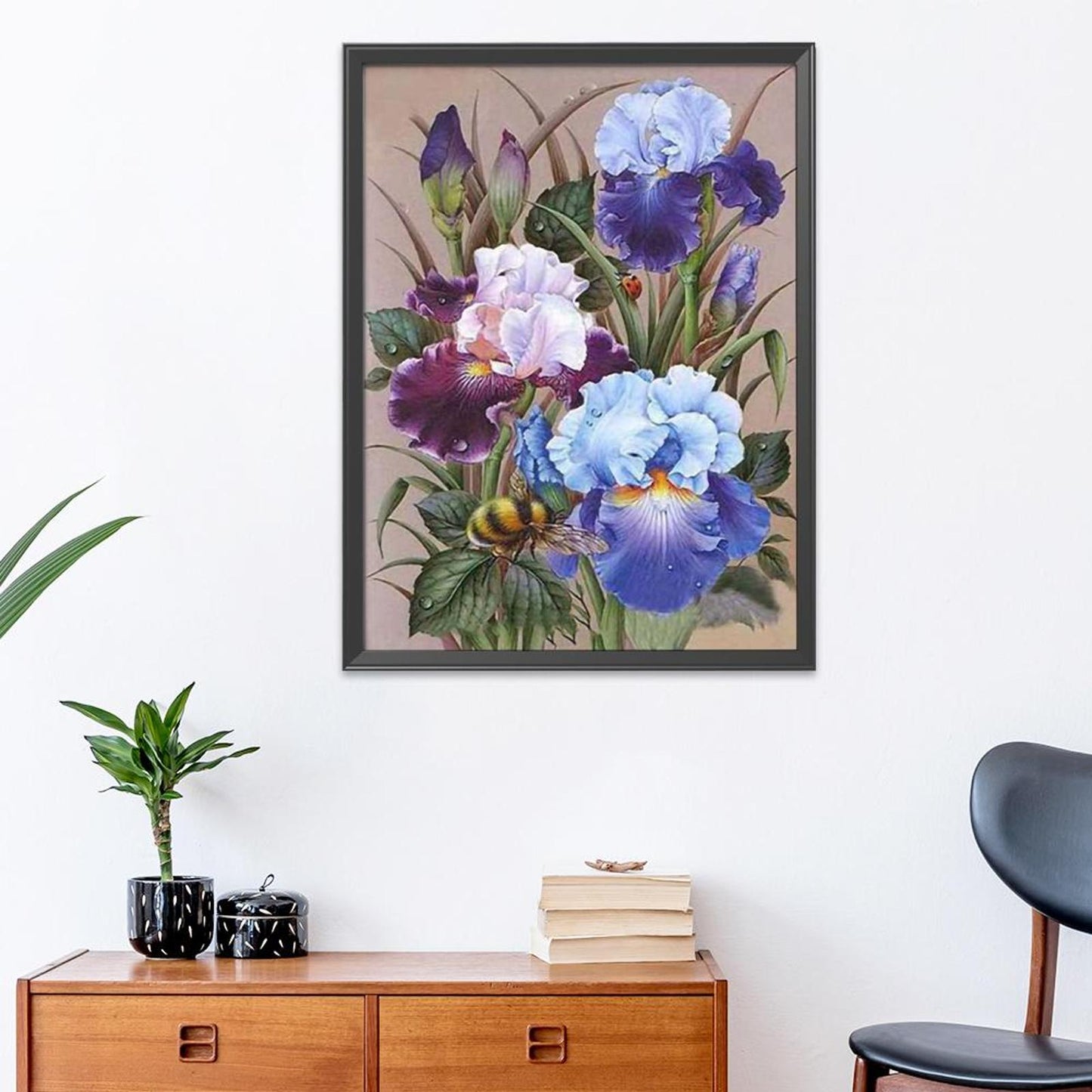Flowers - 11CT Stamped Cross Stitch 40x50CM - Diy