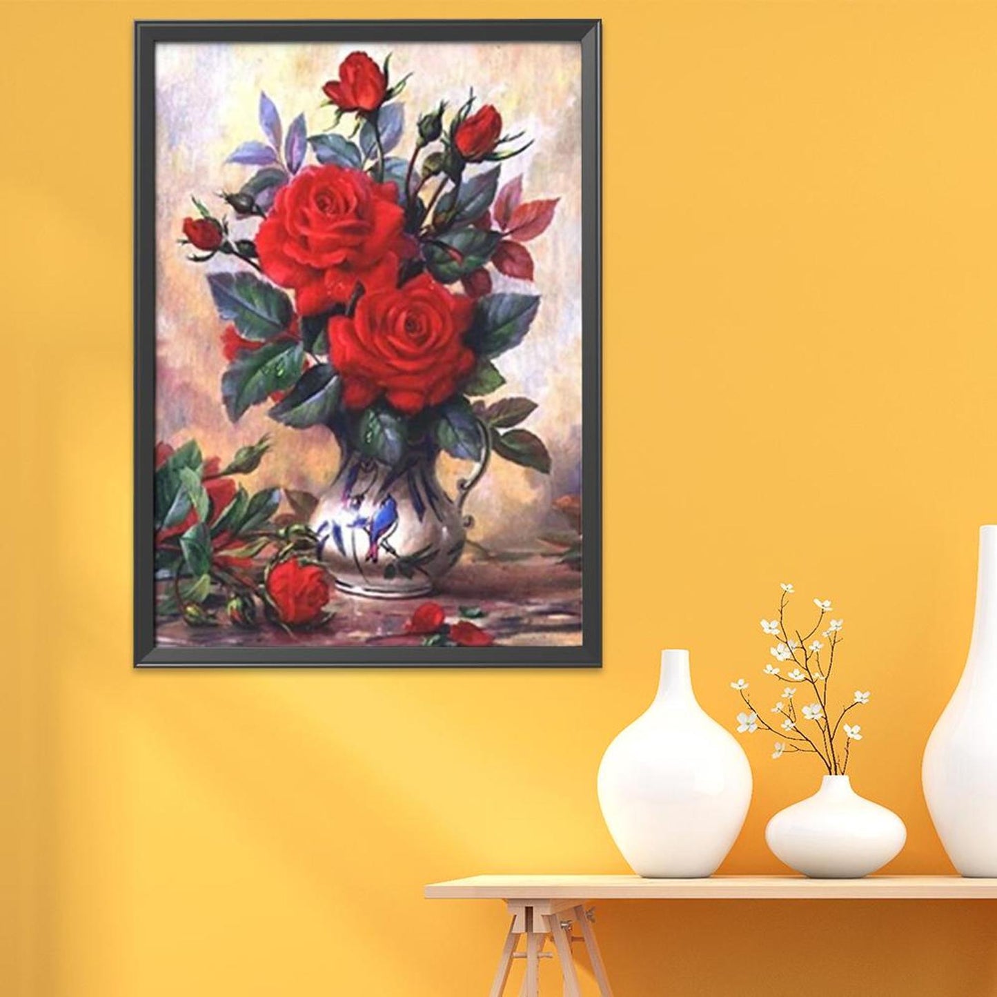 Flowers - 11CT Stamped Cross Stitch 40x50CM - Diy
