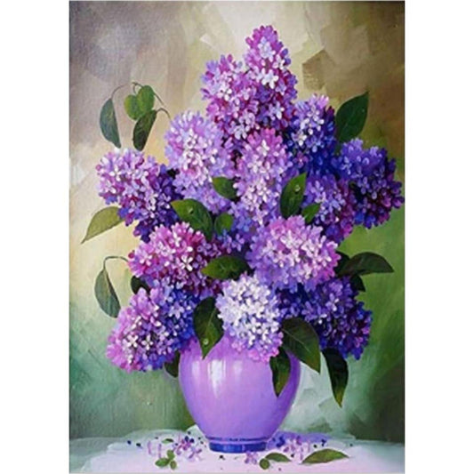 Flowers - 11CT Stamped Cross Stitch 40x50CM - Diy