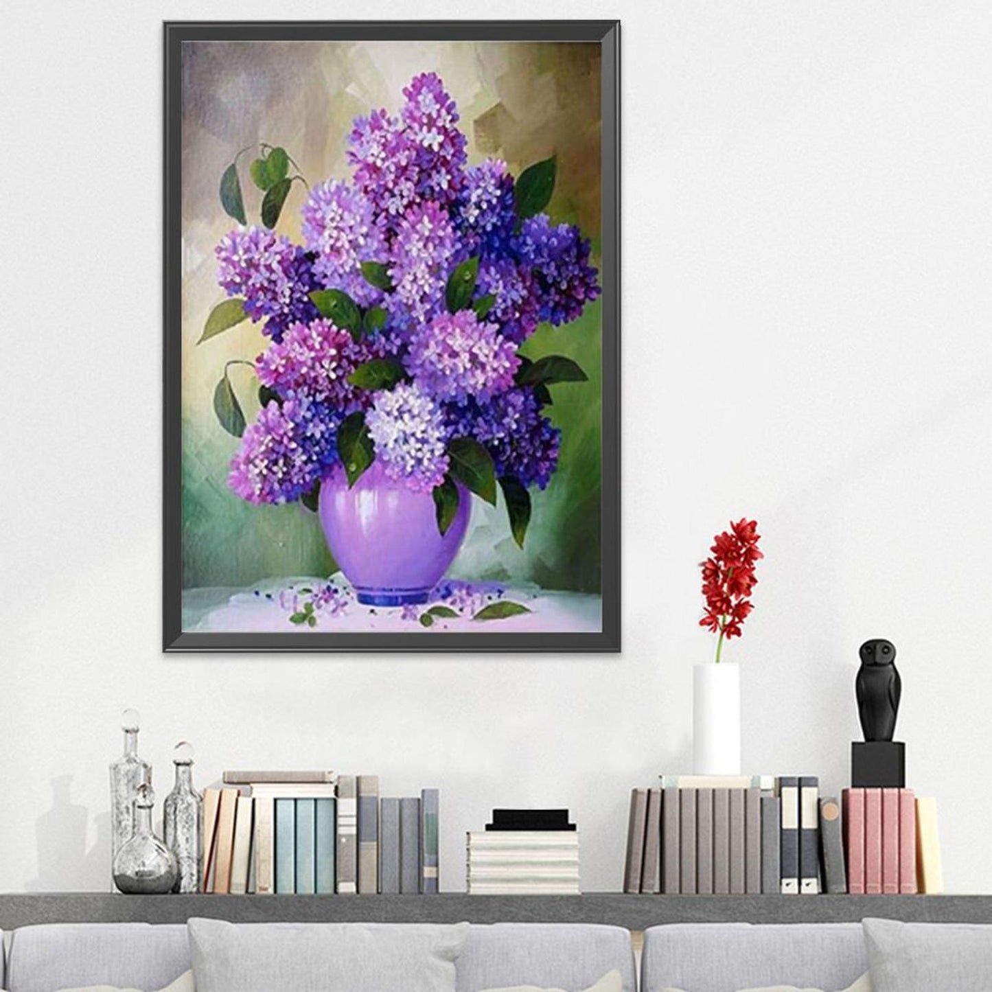 Flowers - 11CT Stamped Cross Stitch 40x50CM - Diy