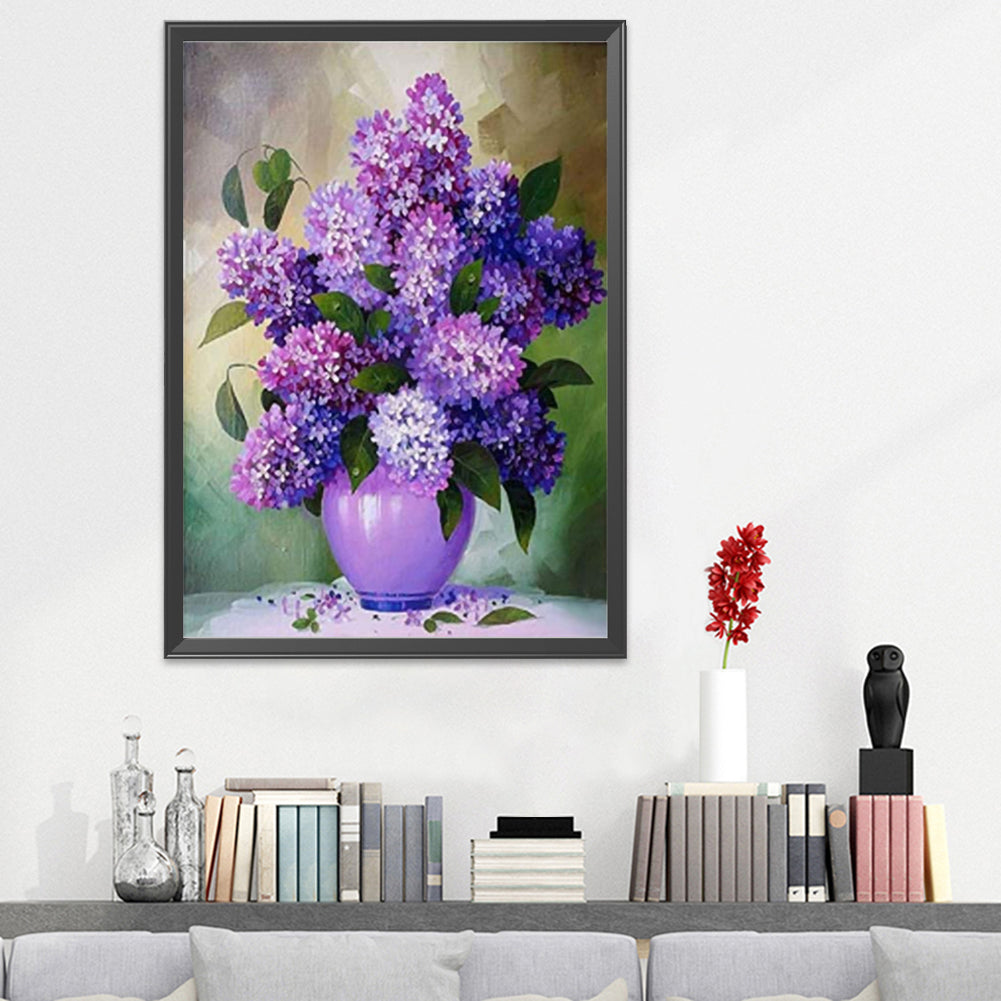 Flowers - 11CT Stamped Cross Stitch 40x50CM - Diy
