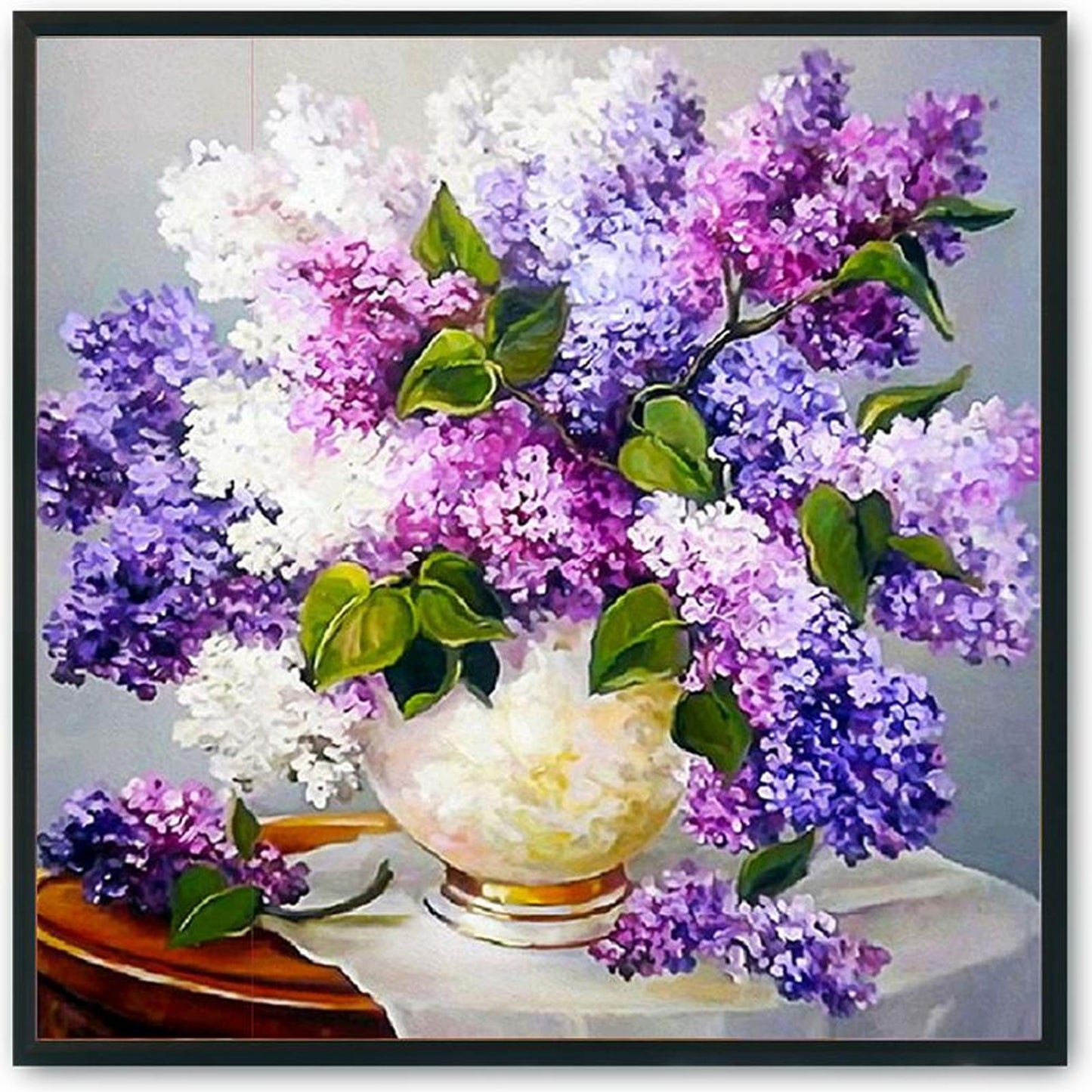 Flowers - 11CT Stamped Cross Stitch 50x50CM - Diy