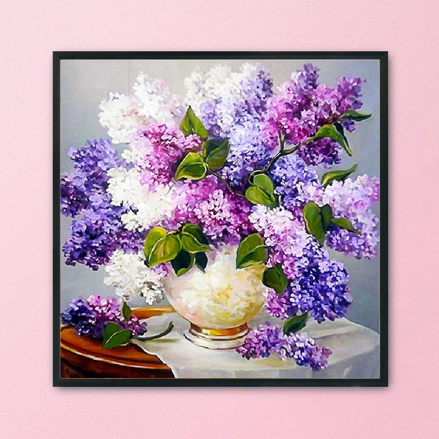 Flowers - 11CT Stamped Cross Stitch 50x50CM - Diy