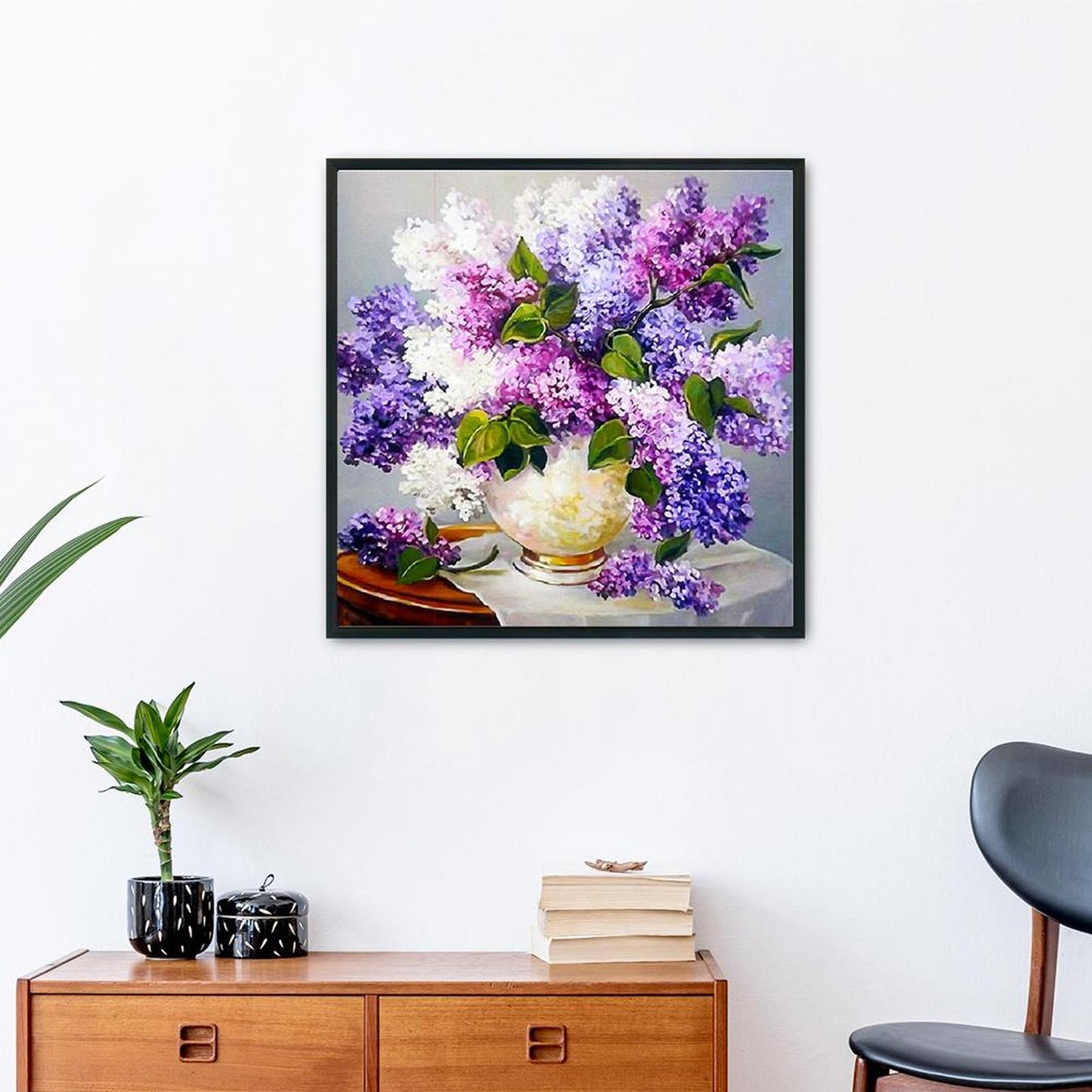 Flowers - 11CT Stamped Cross Stitch 50x50CM - Diy
