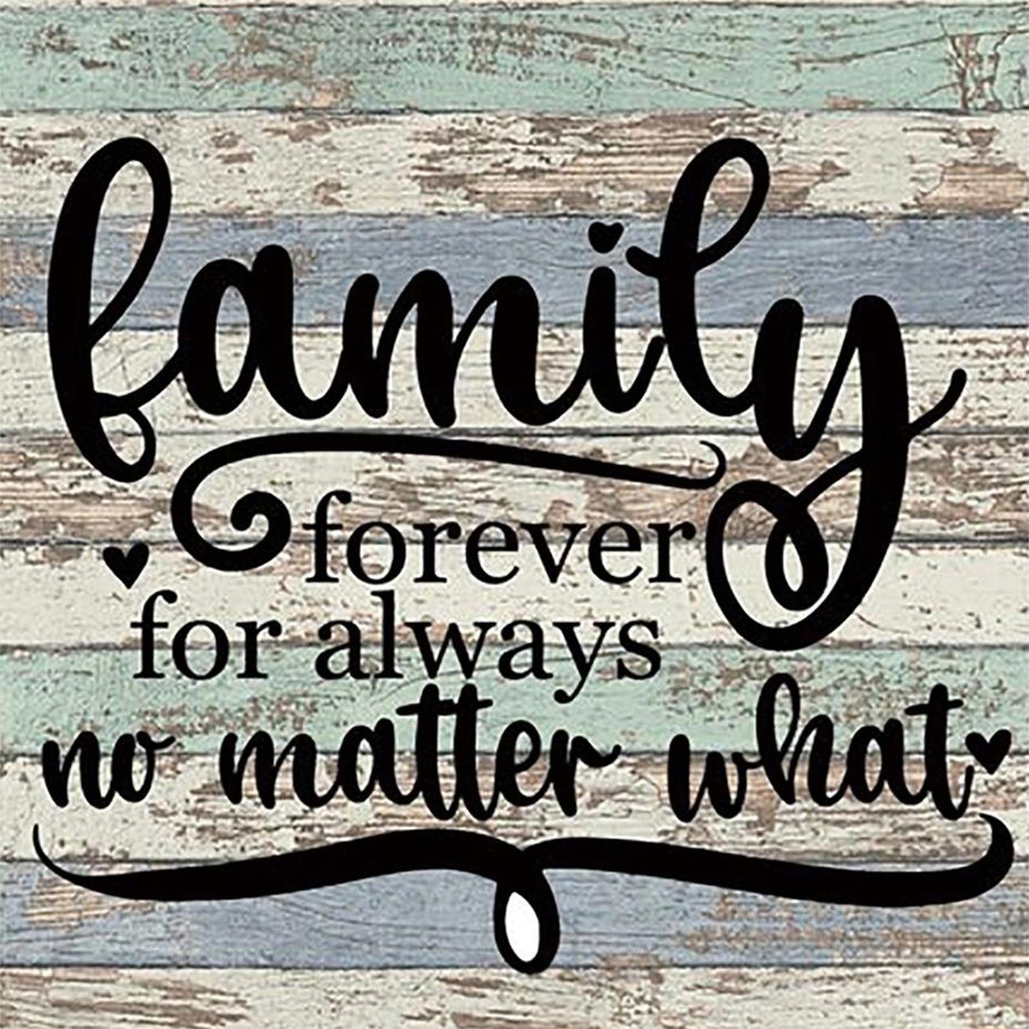 Family - 11CT Stamped Cross Stitch 36x36CM - Yishu