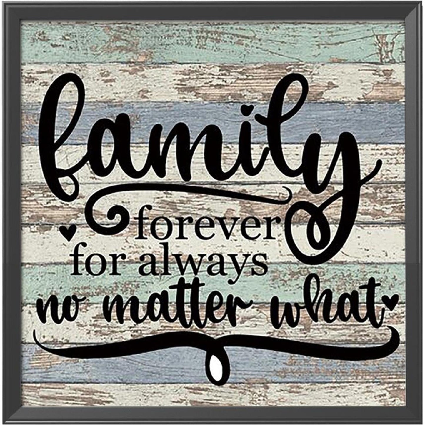 Family - 11CT Stamped Cross Stitch 36x36CM - Yishu