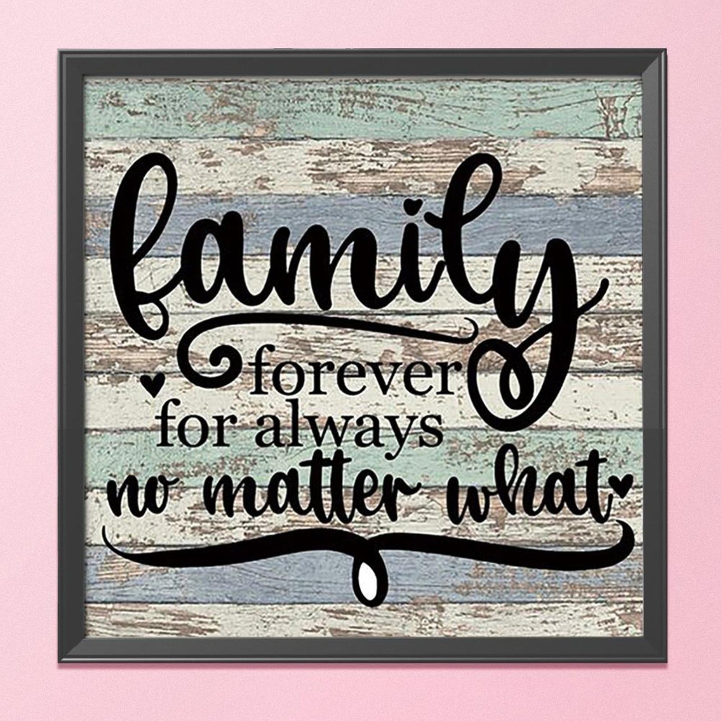 Family - 11CT Stamped Cross Stitch 36x36CM - Yishu