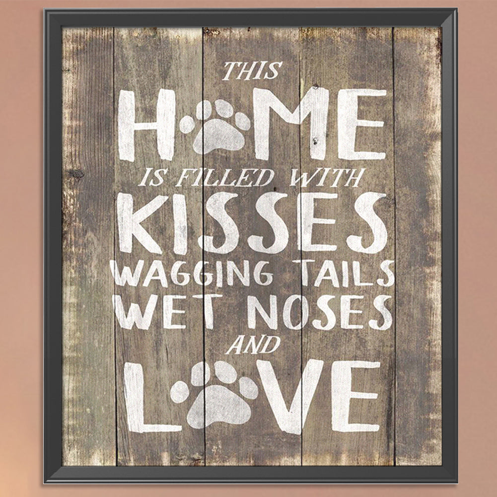 Home - 11CT Stamped Cross Stitch 46x52CM - Yishu