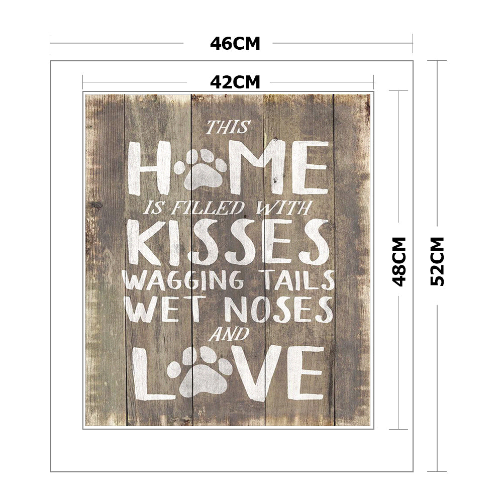 Home - 11CT Stamped Cross Stitch 46x52CM - Yishu