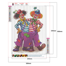 Load image into Gallery viewer, Clown 30*40CM(Canvas) Full Round Drill Diamond Painting
