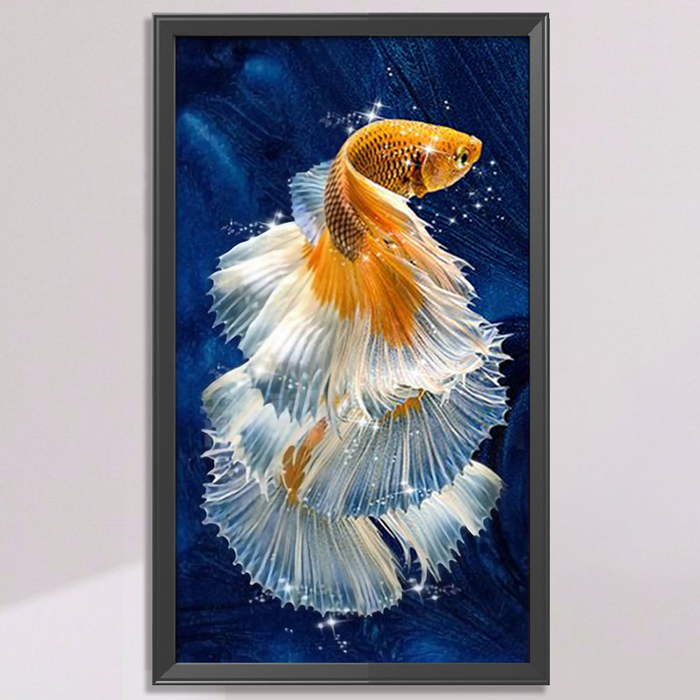 Goldfish - 11CT Stamped Cross Stitch 30x55CM - Yishu
