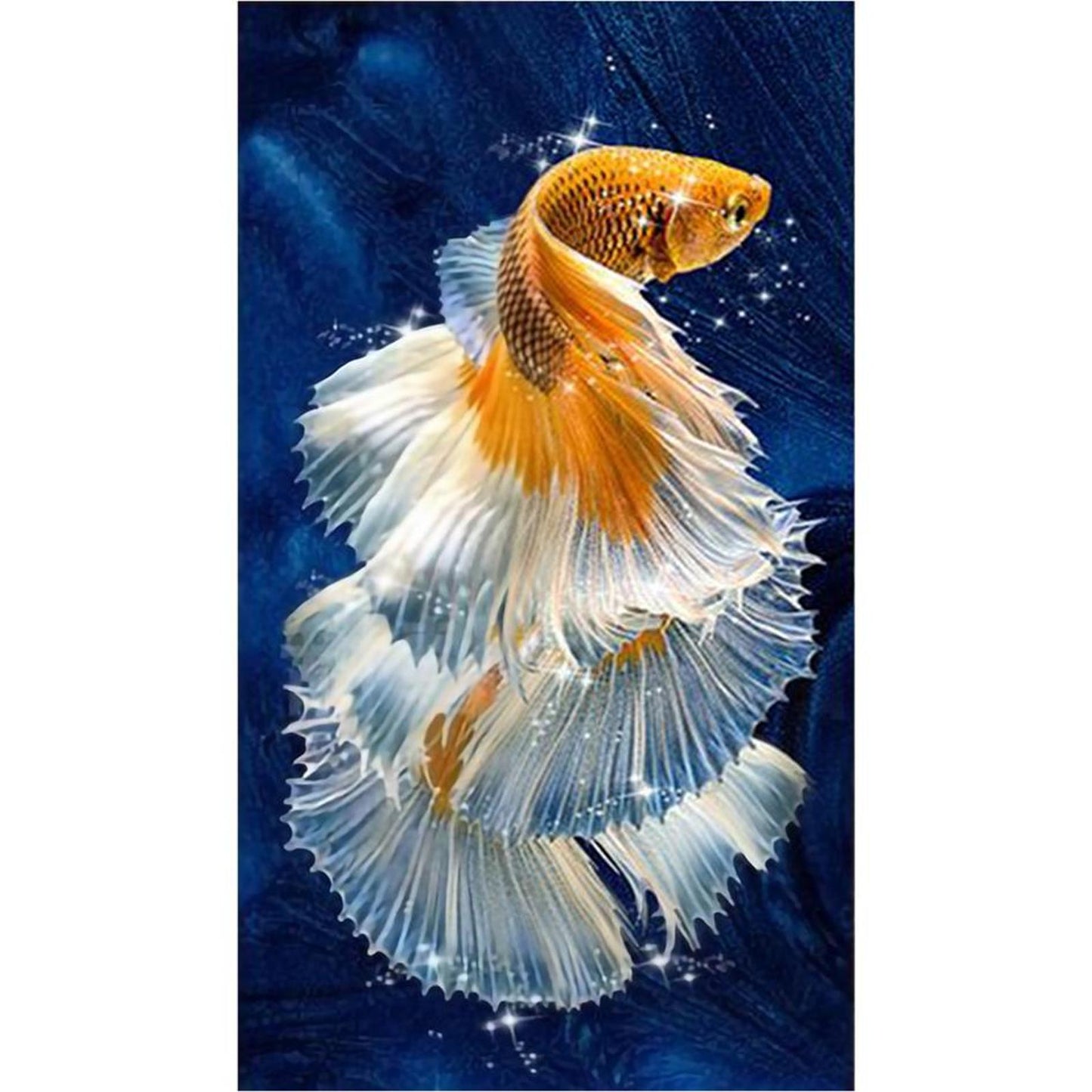 Goldfish - 11CT Stamped Cross Stitch 30x55CM - Yishu
