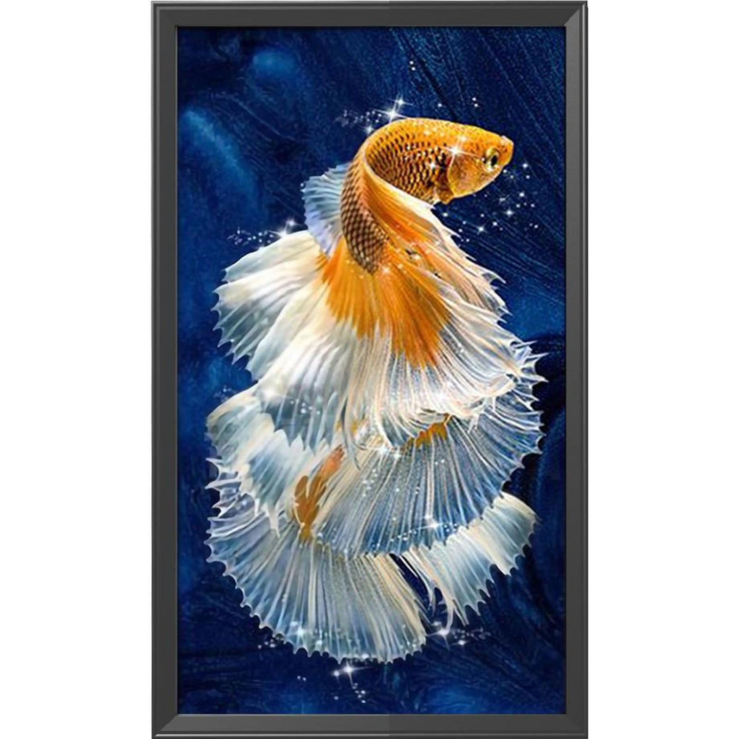 Goldfish - 11CT Stamped Cross Stitch 30x55CM - Yishu