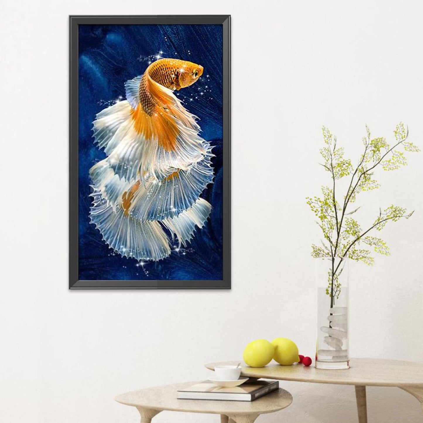 Goldfish - 11CT Stamped Cross Stitch 30x55CM - Yishu