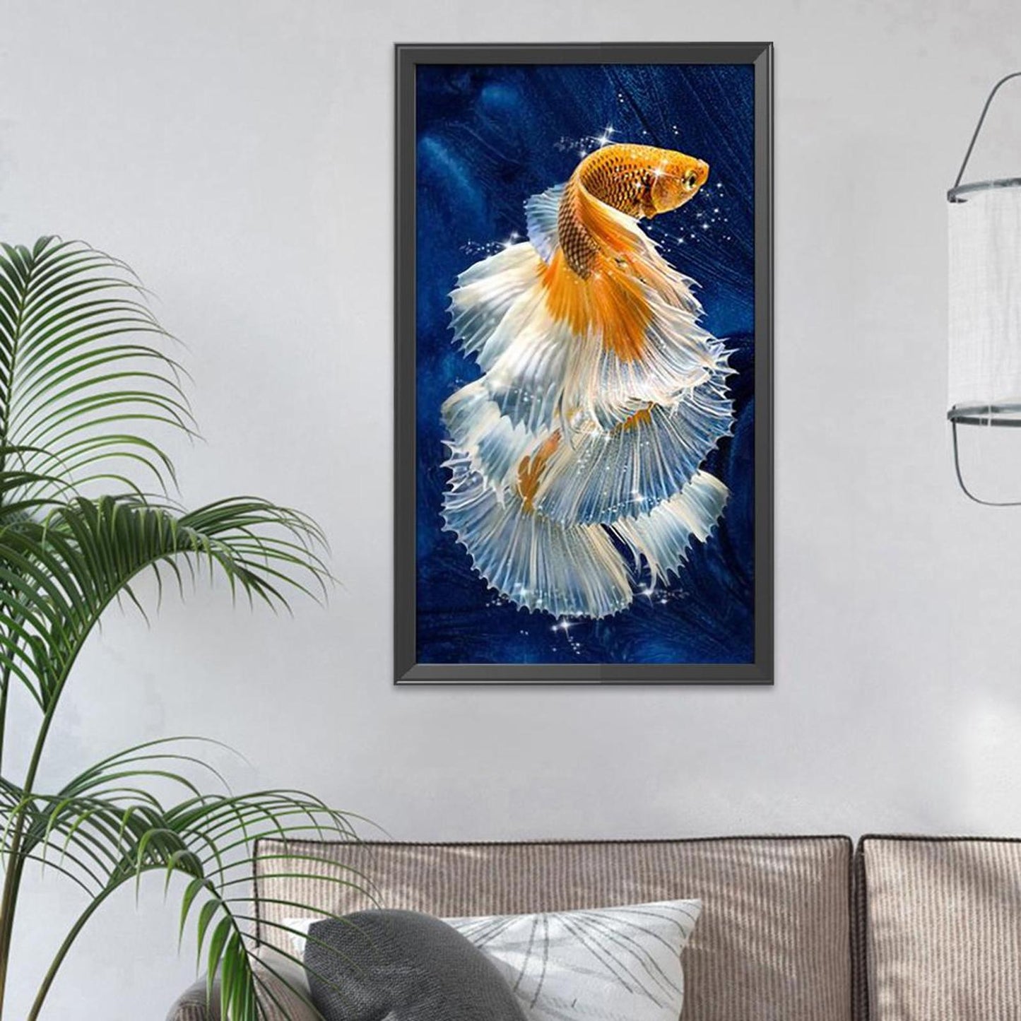 Goldfish - 11CT Stamped Cross Stitch 30x55CM - Yishu
