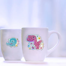 Load image into Gallery viewer, 6pcs Diamond Set Art Round Drill Dinosaur World Sticker DIY Painting Art Decal
