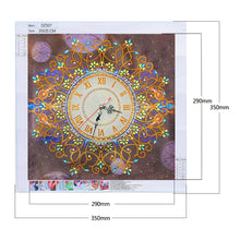 Load image into Gallery viewer, DIY Diamond Clock Drawing Resin Handmade Special Shaped Painting Wall Craft
