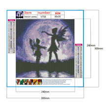 Load image into Gallery viewer, Blue Fairy 30*30CM(Canvas) Full Round Drill Diamond Painting
