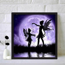 Load image into Gallery viewer, Blue Fairy 30*30CM(Canvas) Full Round Drill Diamond Painting
