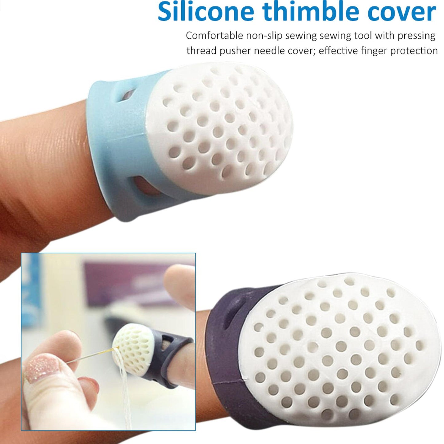 Household Sewing DIY Tools Quilting Craft Nonslip Thimble Finger Cover