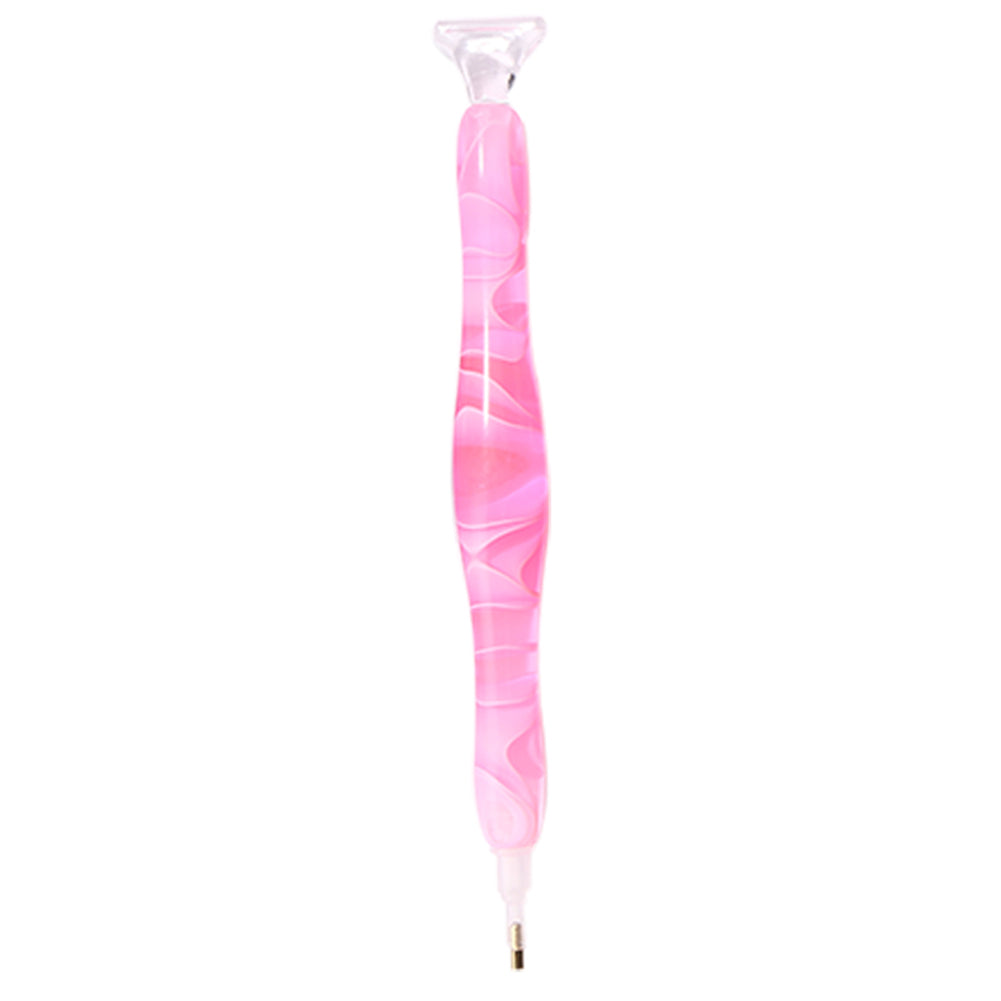 DIY Diamond Painting Pen Rhinestones Pictures Point Drill Pen (Pink)
