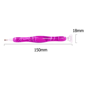 DIY Diamond Painting Pen Rhinestones Pictures Point Drill Pen (Dark Pink)