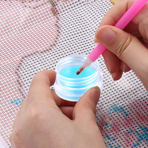 5D DIY  Clay Tool 2.8x1.4cm Painting  Clay for Adult Kids (Blue)