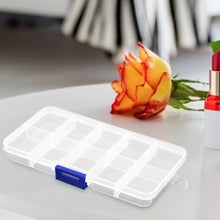 Load image into Gallery viewer, 10 Grids Compartments Plastic Transparent Organizer Diamond Storage Box
