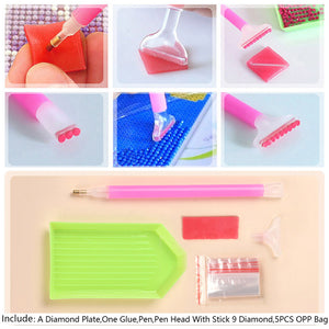 5D DIY Bead Sorting Trays Handmade 10pcs/set Rhinestone Tray for Adults and Kids