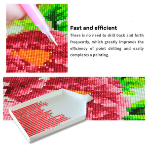 5D DIY Bead Sorting Trays Handmade 10pcs/set Rhinestone Tray for Adults and Kids