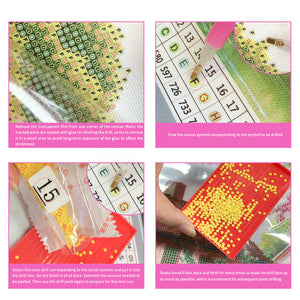 5D DIY Bead Sorting Trays Handmade 10pcs/set Rhinestone Tray for Adults and Kids