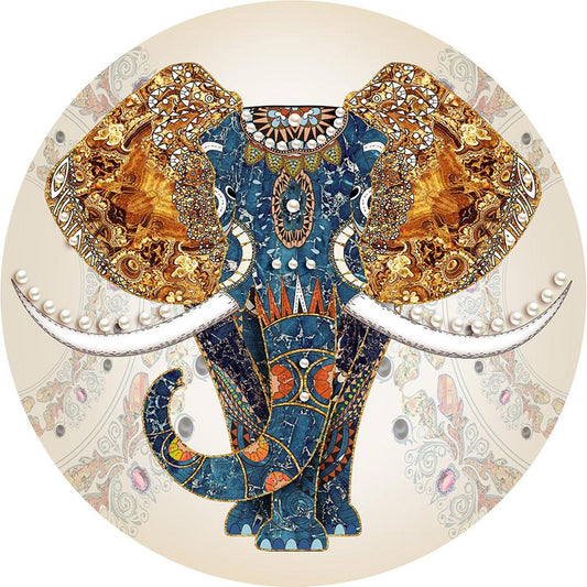 Elephant - 11CT Stamped Cross Stitch 50x50CM - Yishu