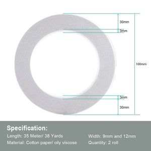 3mm Double Sided Adhesive Tape Firm White Art Craft for Scrapbooking Card Making