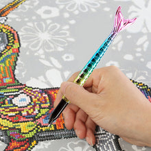 Load image into Gallery viewer, Point Drill Pen Diamond Painting DIY Fish Tail Rhinestone Craft Tool (Pink)
