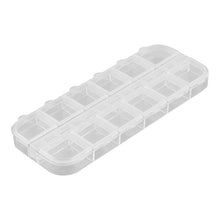 Load image into Gallery viewer, Plastic Nail Art Case with Clear Lid 12 Grids Empty for Jewelry Diamond Painting
