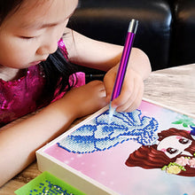 Load image into Gallery viewer, 5D DIY Diamonds Painting Tool Art Handmade Plastic for Kids (Drill pen -purple )
