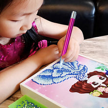 Load image into Gallery viewer, 5D DIY Diamonds Painting Tool Art Handmade Plastic for Kids(Drill pen -Rose red)
