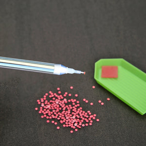 5D DIY Diamonds Painting Tool Art Handmade Plastic for Kids (Drill pen -Silver )