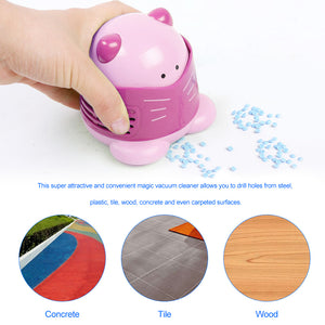 Mini Diamond Painting Drill Desktop Vacuum Cleaner Cleaning Machine (Pink)