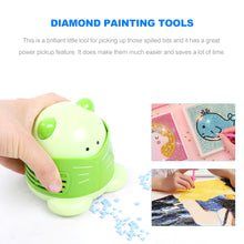 Load image into Gallery viewer, Mini Diamond Painting Drill Desktop Vacuum Cleaner Cleaning Machine (Green)
